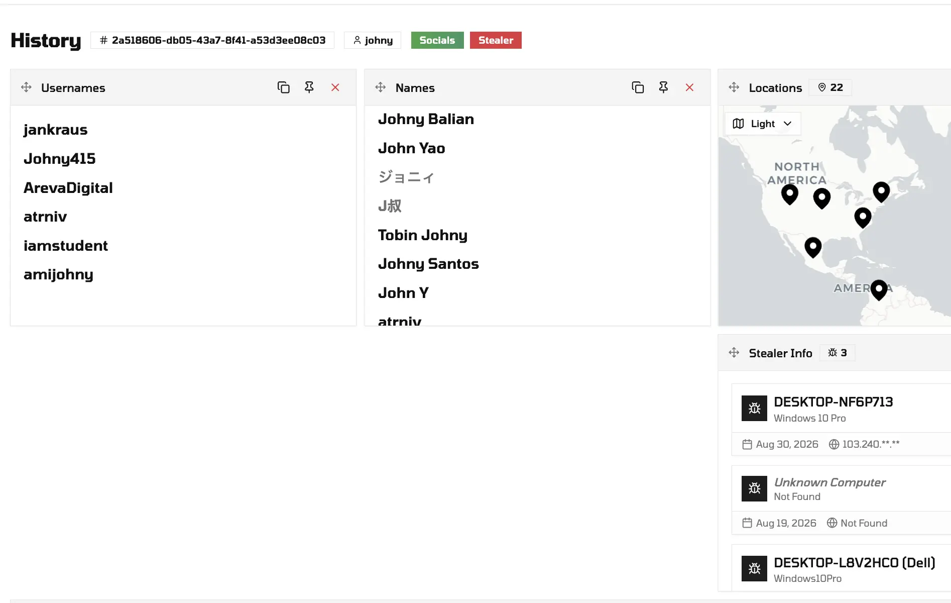Noimosiny username search
