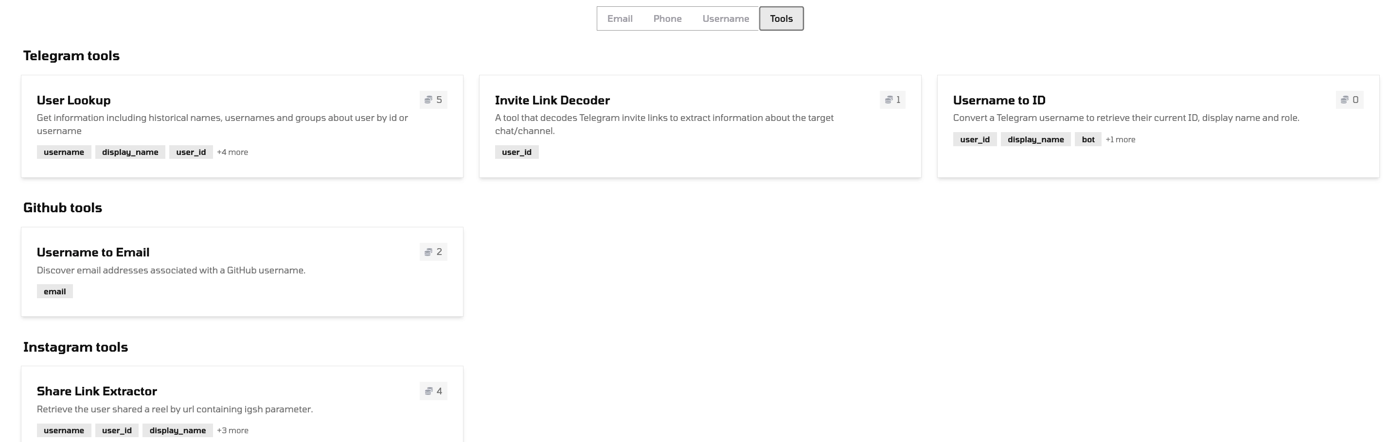 Noimosiny tools